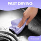 60 Pack Tear-Away Reusable Microfiber Towel Roll - Washable Kitchen Paper Towel Alternative Cleaning Rags (8"x8", Purple)
