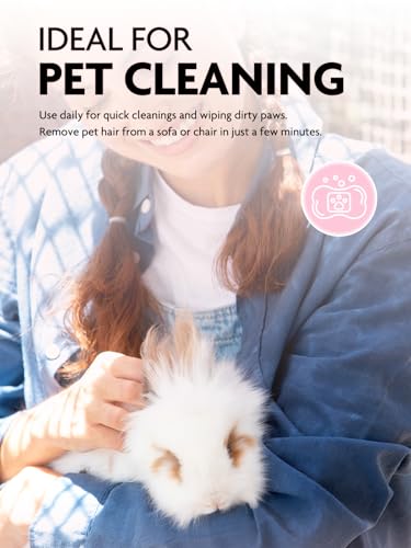 Microfiber Cleaning Cloth Roll -30 Pack Tear Away Microfiber Towels, 12" x 12"(Pink)