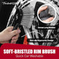 7Pcs Car Wheel Detailing Brush Kit - Soft Bristle Rim Cleaning Set