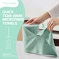 60 Pack Tear-Away Reusable Microfiber Towel Roll - Washable Kitchen Paper Towel Alternative Cleaning Rags (8"x8", Mint Green)
