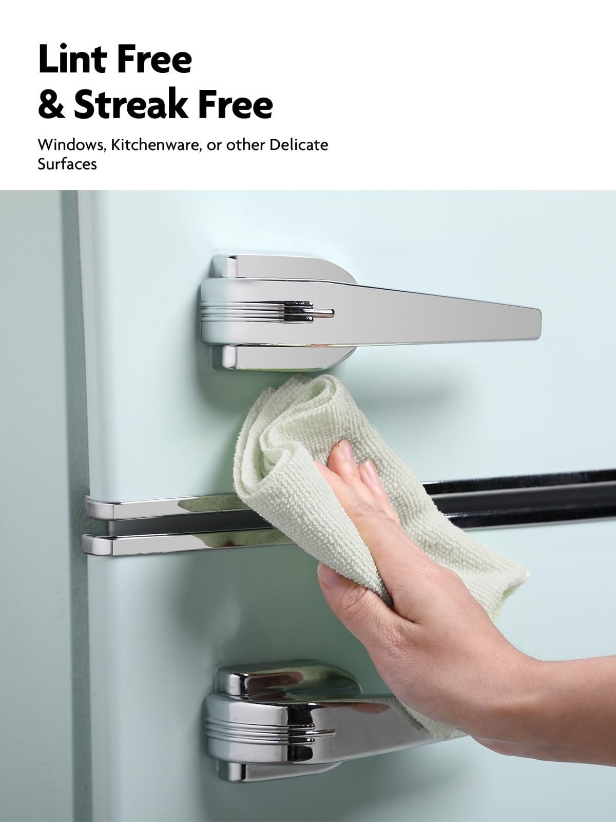 4Pcs Microfiber on a Roll Tear-Away Cleaning Towels, Reusable and Washable Cloths, for Car, House( Moss_Green)