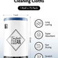 Easy Tear-Away Microfiber Cleaning Roll (75-Pack) - Satisfying, Washable & Reusable - 12"x12"(Navy Blue)
