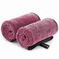 FantastiCLEAN Large Dual-Sided Car Drying Towels 2-Pack - 32"x24" Pink