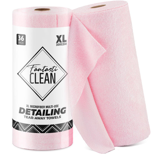 36 Pack Tear-Away Microfiber Roll（Glossy Pink）