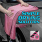 FantastiCLEAN Large Dual-Sided Car Drying Towels 2-Pack - 32"x24" Pink