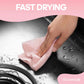 60 Pack Tear-Away Reusable Microfiber Towel Roll - Washable Kitchen Paper Towel Alternative Cleaning Rags (8"x8", Pink)