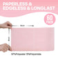 60 Pack Tear-Away Reusable Microfiber Towel Roll - Washable Kitchen Paper Towel Alternative Cleaning Rags (8"x8", Pink)