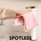 75 Pack Microfiber Cleaning Cloth Roll Tear Away Microfiber Towels 12" x 12"(Pink)