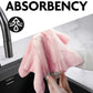 4Pcs Microfiber on a Roll Tear-Away Cleaning Towels, Reusable and Washable Cloths, for Car, House(Pink)
