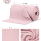 75 Pack Microfiber Cleaning Cloth Roll Tear Away Microfiber Towels 12" x 12"(Pink)