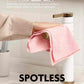 Easy Tear-Away Microfiber Cleaning Roll (150-Pack) - Satisfying, Washable & Reusable - 12"x12"(Pink)
