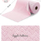 50 Pack 16" x 12" Microfiber Cleaning Cloth Roll Reusable Tear Away Microfiber Towels (Pink Ripple)
