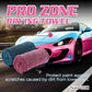 FantastiCLEAN Large Car Drying Towels 2-Pack - 32"x24" Dual-Sided Pink & Blue