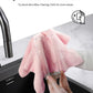 Microfiber Cleaning Cloth Rolls -150 Pack, Tear Away Microfiber Towels, 12" x 12"(Pink & Grey)