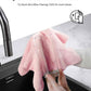 Easy Tear-Away Microfiber Cleaning Roll (150-Pack) - Satisfying, Washable & Reusable - 12"x12"(Pink & Grey)