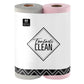 2-in-1 Eco-Roll Set | 60 Reusable Tear-Away Towels - Pink & Grey