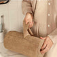 75 Pack Reusable Tear-Away Microfiber Cleaning Cloths Roll - Washable & Absorbent Kitchen Dish Towels (12"x12", Tan)