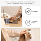 75 Pack Reusable Tear-Away Microfiber Cleaning Cloths Roll - Washable & Absorbent Kitchen Dish Towels (12"x12", Tan)
