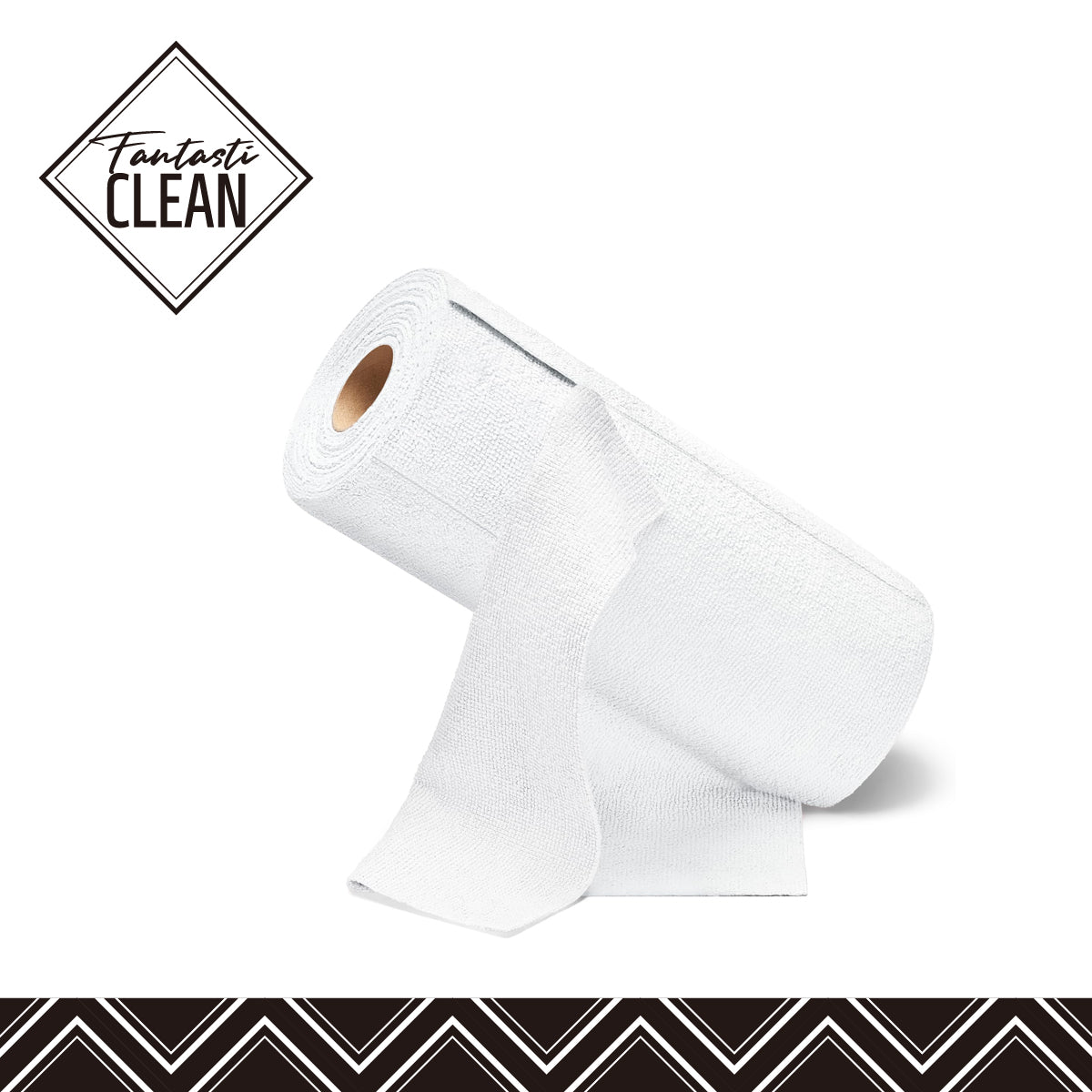 Washable 50 Pack 175gsm Microfiber Rag Cleaning Cloth Tear Away Microfiber Roll Cleaning Towels for Home, Car (White)