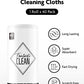 New Easy Tear-Away Microfiber Towel Roll (40-Pack) - Ultra-Absorbent, Eco-Friendly & Lint-Free - 12"x12"(White)