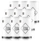 Easy Tear-Away Microfiber Cleaning Roll (675-Pack) - Satisfying, Washable & Reusable - 12"x12"(White)
