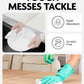 Easy Tear-Away Microfiber Cleaning Roll (675-Pack) - Satisfying, Washable & Reusable - 12"x12"(White)