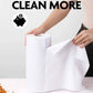 Easy Tear-Away Microfiber Cleaning Roll (75-Pack) - Satisfying, Washable & Reusable - 12"x12" (White)