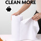 9Pcs Microfiber on a Roll Tear-Away Cleaning Towels, Reusable and Washable Cloths for Car, House(White)