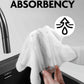 Easy Tear-Away Microfiber Cleaning Roll (75-Pack) - Satisfying, Washable & Reusable - 12"x12" (White)
