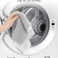 Easy Tear-Away Microfiber Cleaning Roll (75-Pack) - Satisfying, Washable & Reusable - 12"x12" (White)