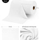 Easy Tear-Away Microfiber Cleaning Roll (75-Pack) - Satisfying, Washable & Reusable - 12"x12" (White)