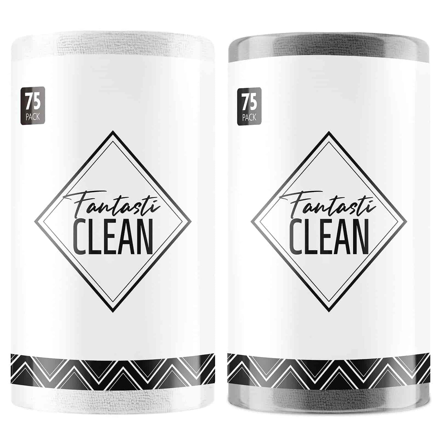 Easy Tear-Away Microfiber Cleaning Roll (150-Pack) - Satisfying, Washable & Reusable - 12"x12"(White and Dimgray)
