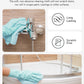 2-in-1 Eco-Roll Set | 60 Reusable Tear-Away Towels - White & Blue