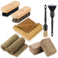 9-Piece Car Interior Detailing Brush Set - Leather & Upholstery Care Kit
