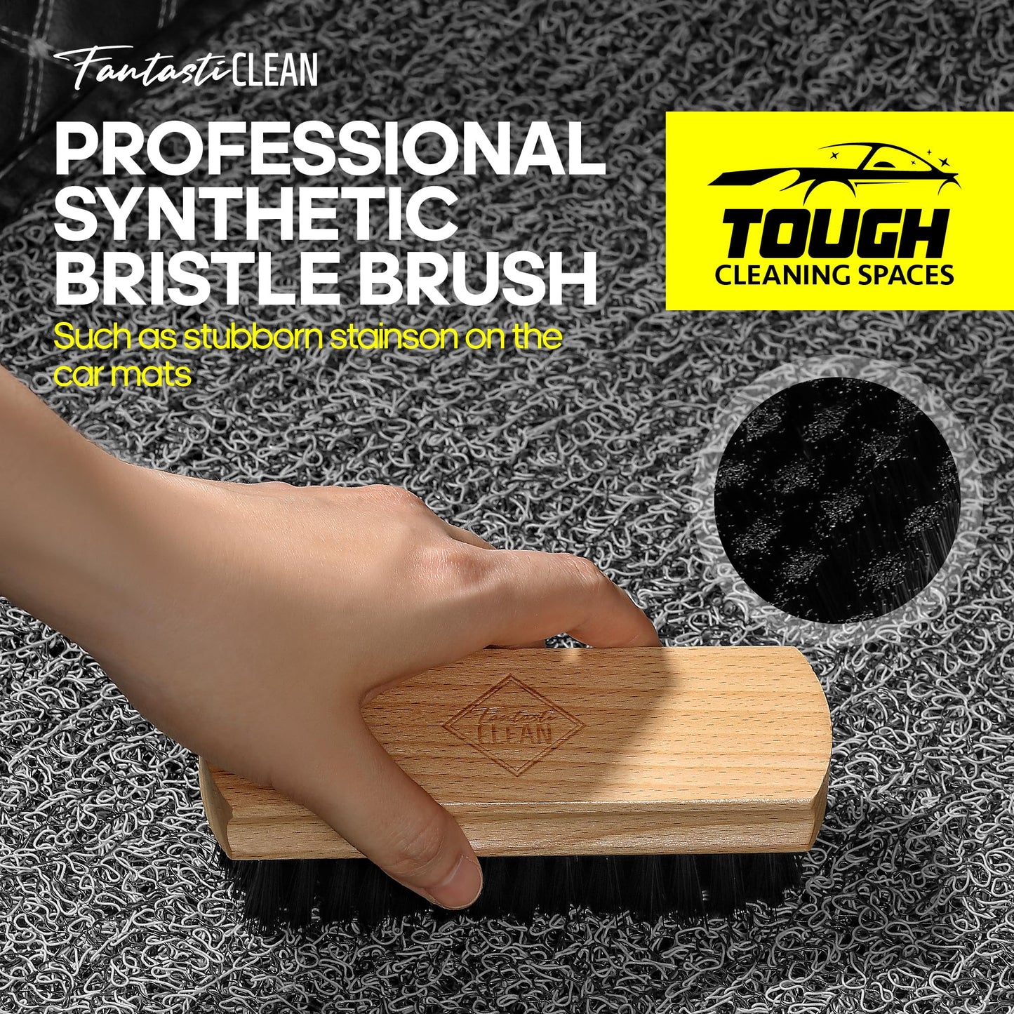 9PCS Car Interior Detailing Cleaning Auto Detailing Brush Set for Leather, Seats & Interior Cleaning