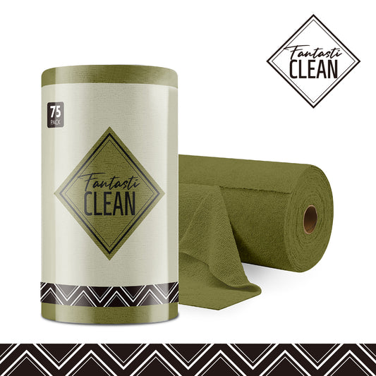 Microfiber on a Roll Tear-Away Cleaning Towels, Reusable and Washable Cloths, for Car, House